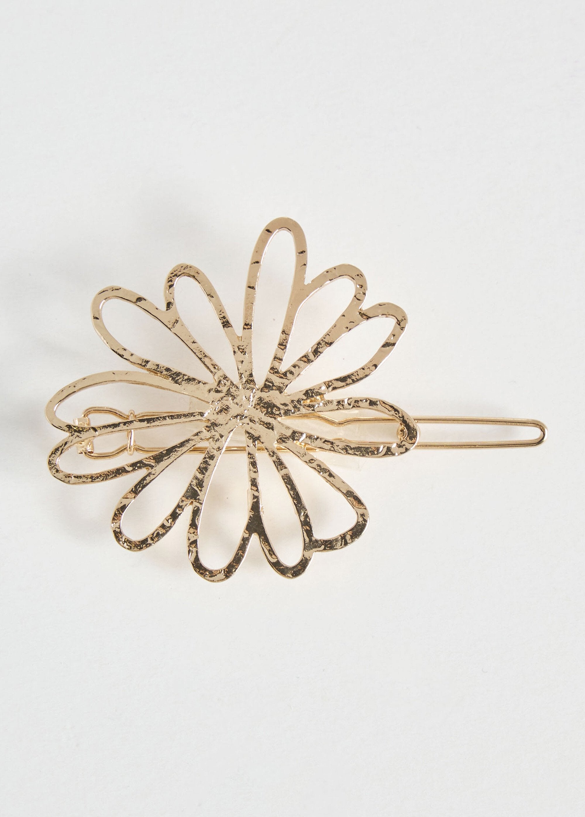 Stainless_steel_flower-shaped_barrette_Golden_FA1_slim