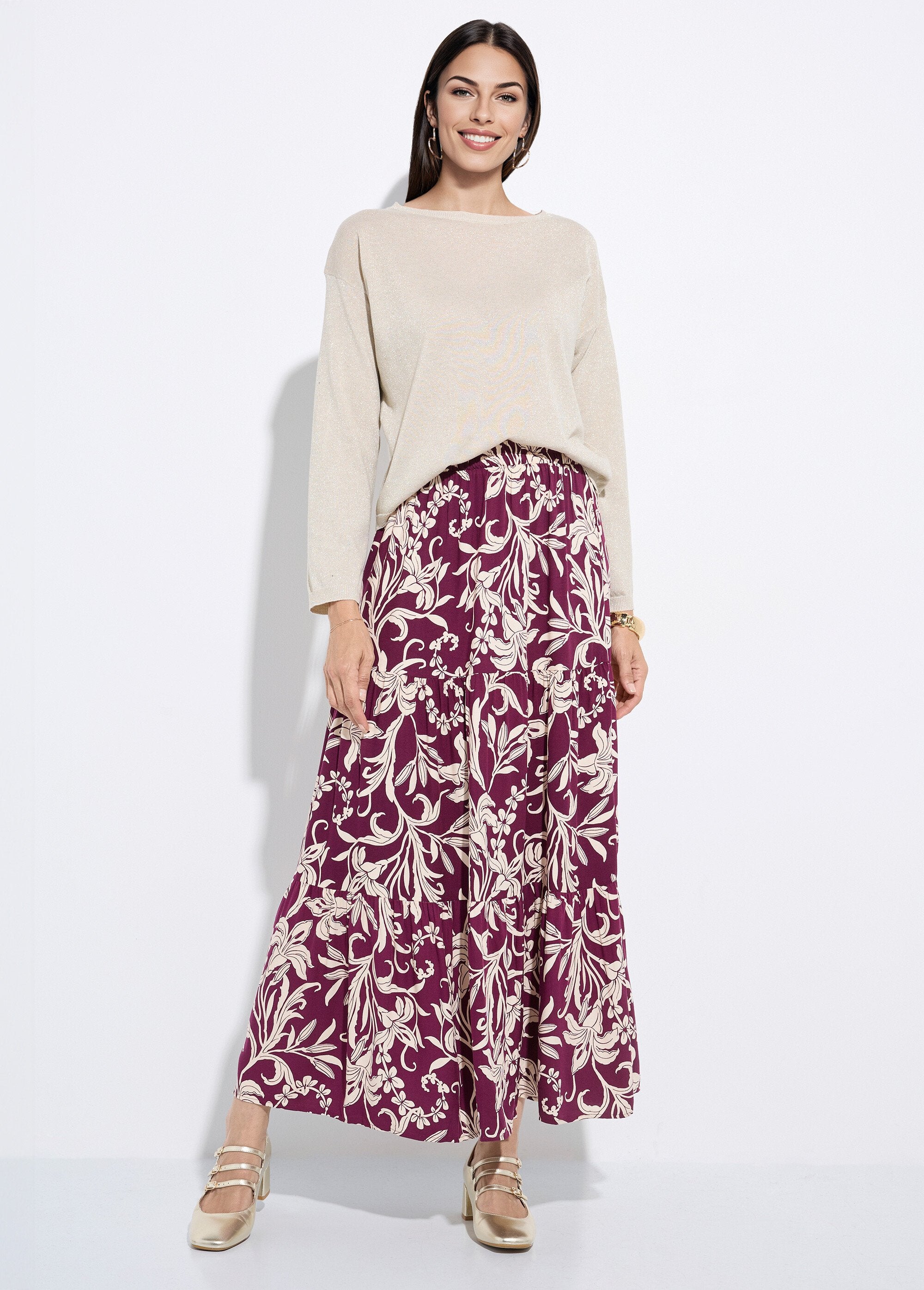 Long_ruffled_skirt_with_lily_pattern_Purple_and_ecru_SF1_slim