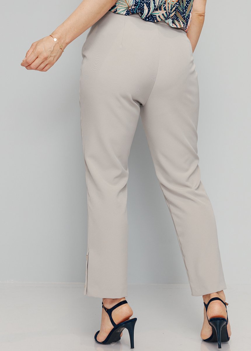 Plain_7/8_straight_wrinkle-free_trousers_Sand_DO1_slim