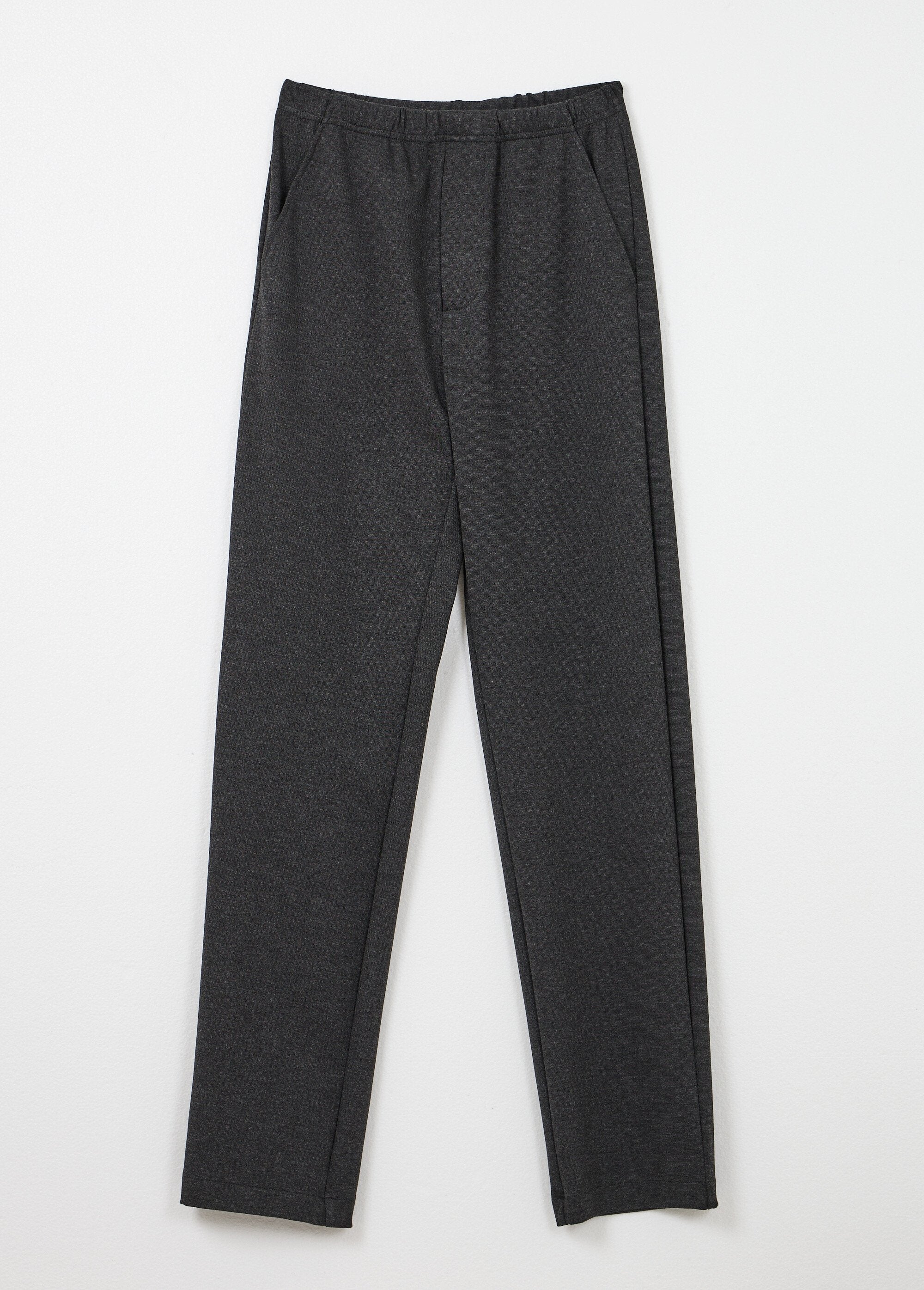 Straight_pants_with_elasticated_waistband_in_stretch_fabric_Anthracite_AP1_slim