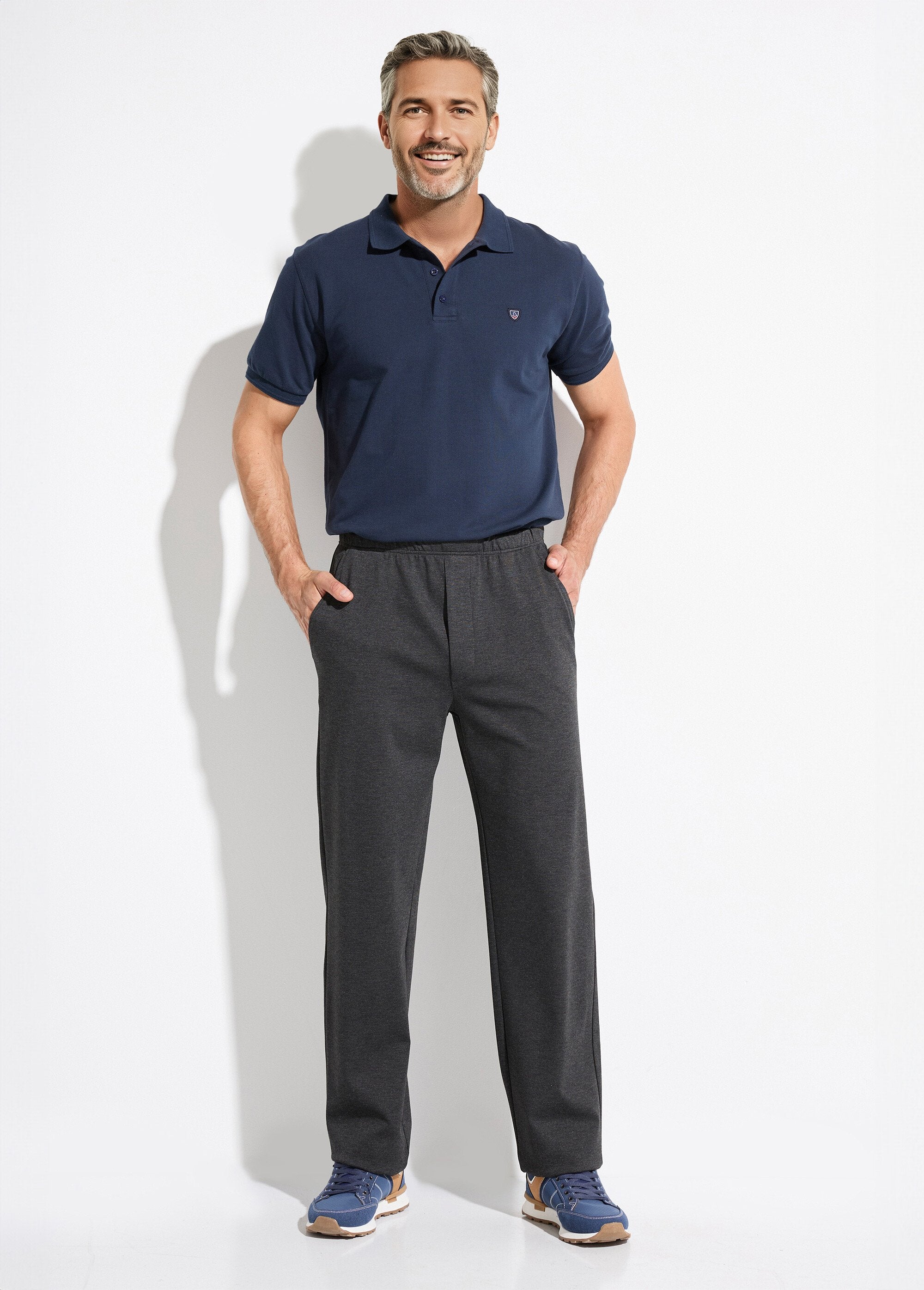 Straight_pants_with_elasticated_waistband_in_stretch_fabric_Anthracite_SF1_slim