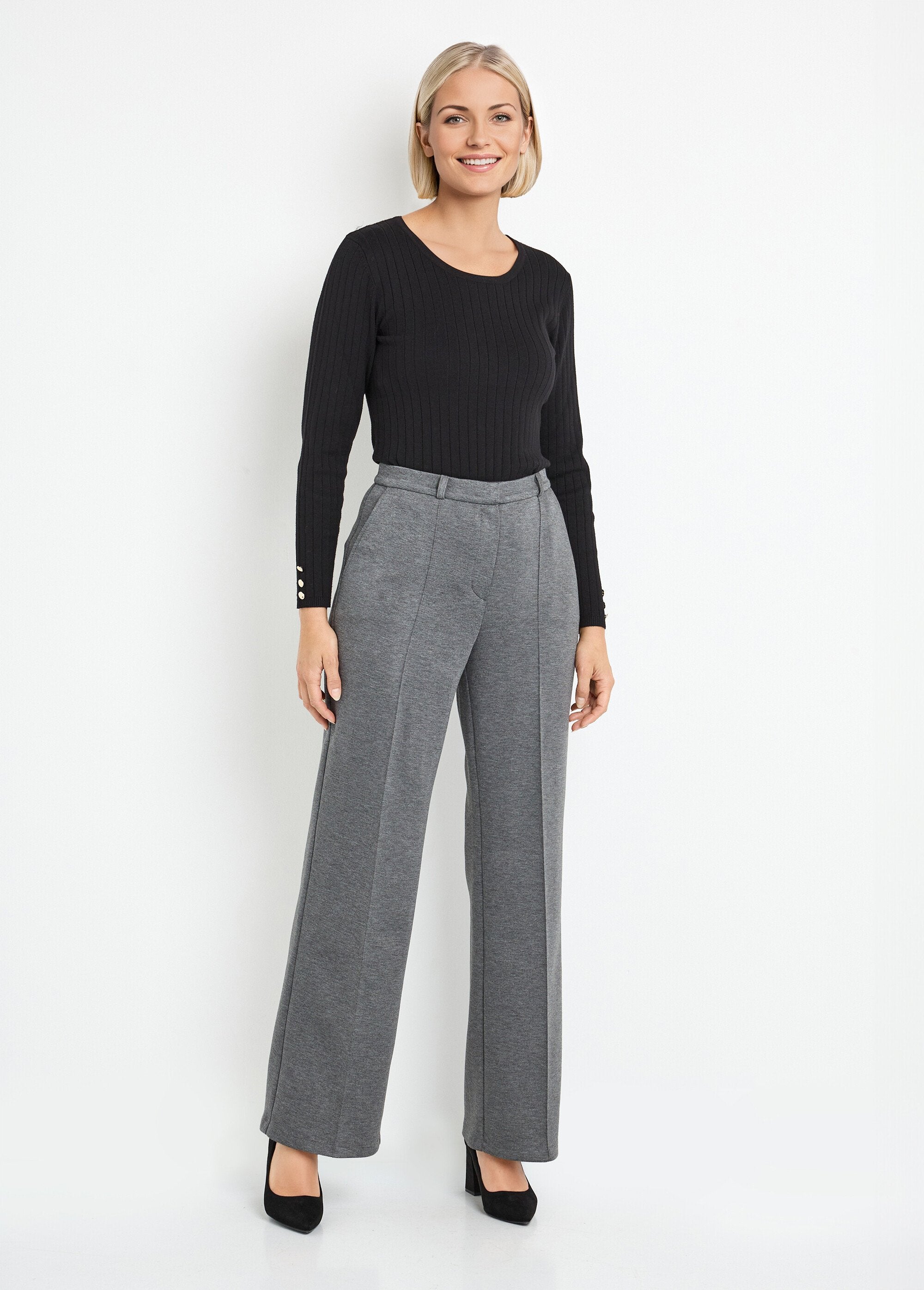 Structured_city_pants_in_plain_milano_knit_Charcoal_grey_SF1_slim