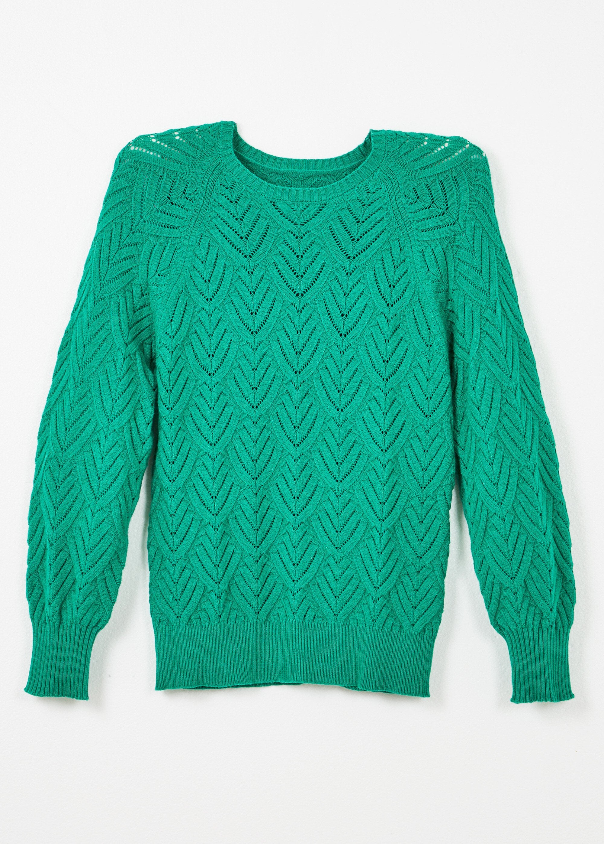 Soft_short_round_neck_sweater_with_openwork_pattern_Green_AP1_slim