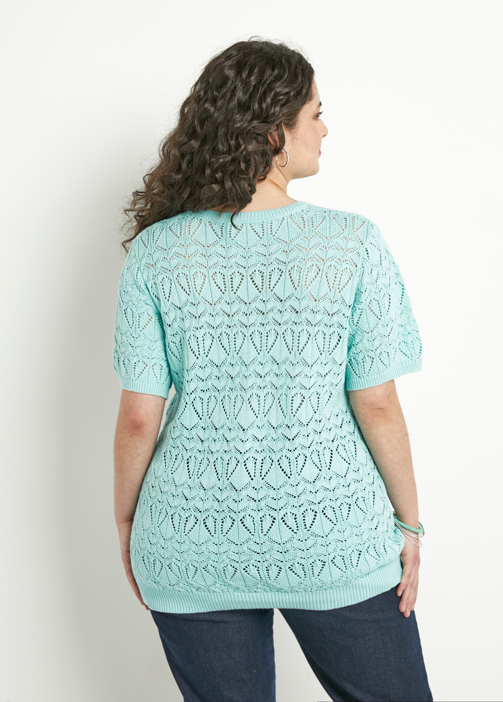 Thin_openwork_short-sleeved_cotton_sweater_water_green_DO1_curvy