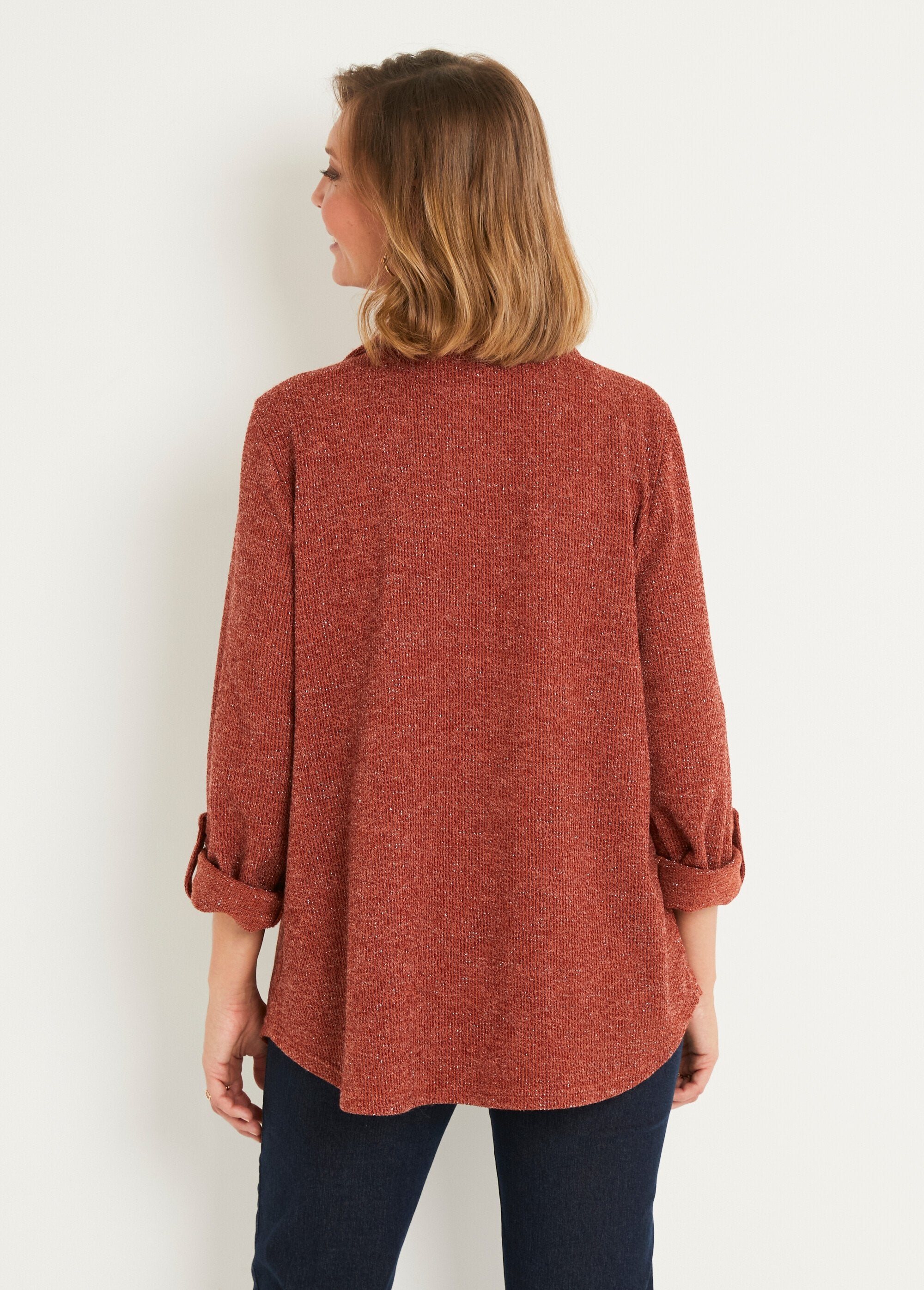 Long_buttoned_ribbed_knit_overshirt_Brown_DO1_slim