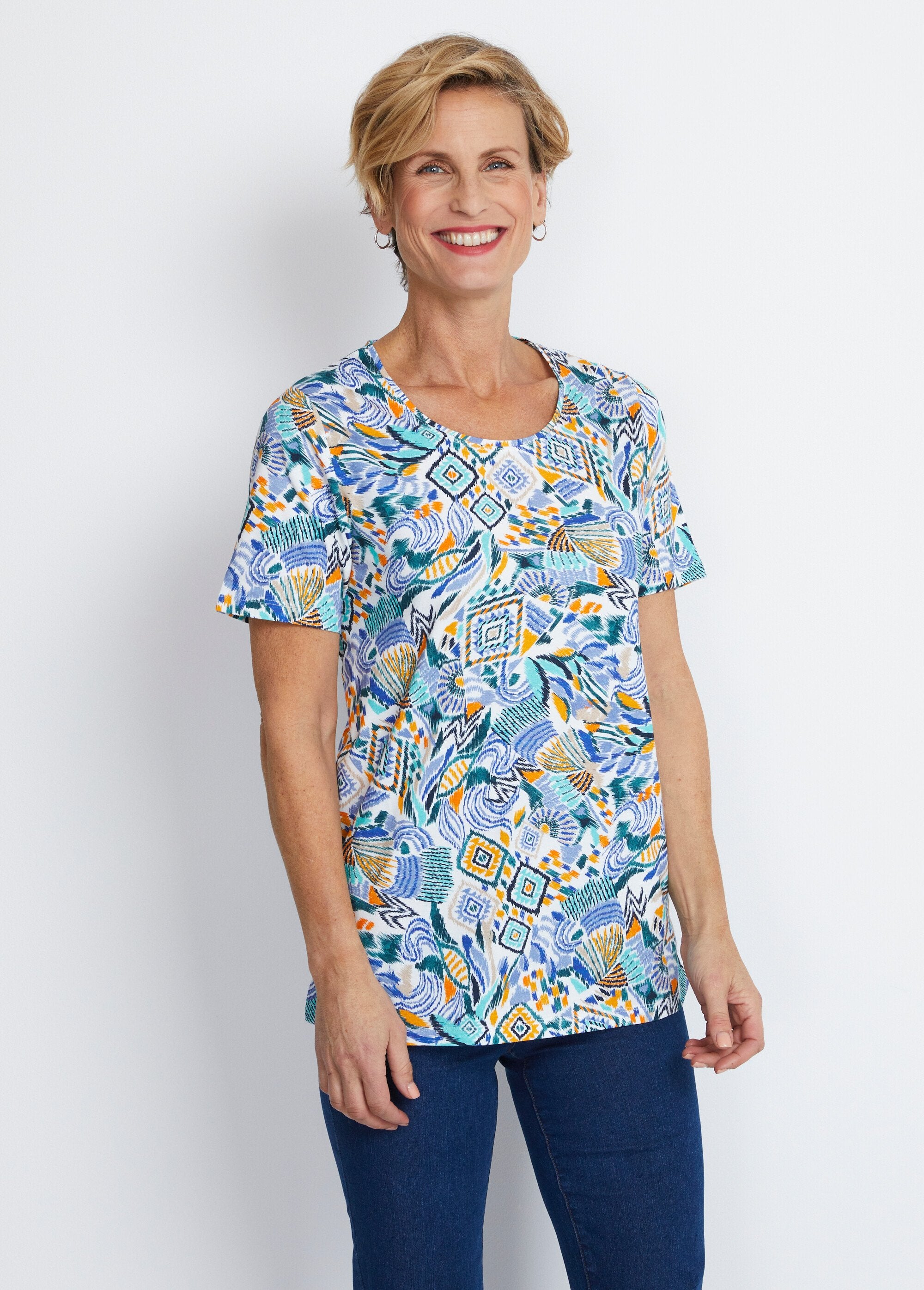 Moçambique ImprimÃ© Tee Shirt Long Short-sleeved T-shirt
