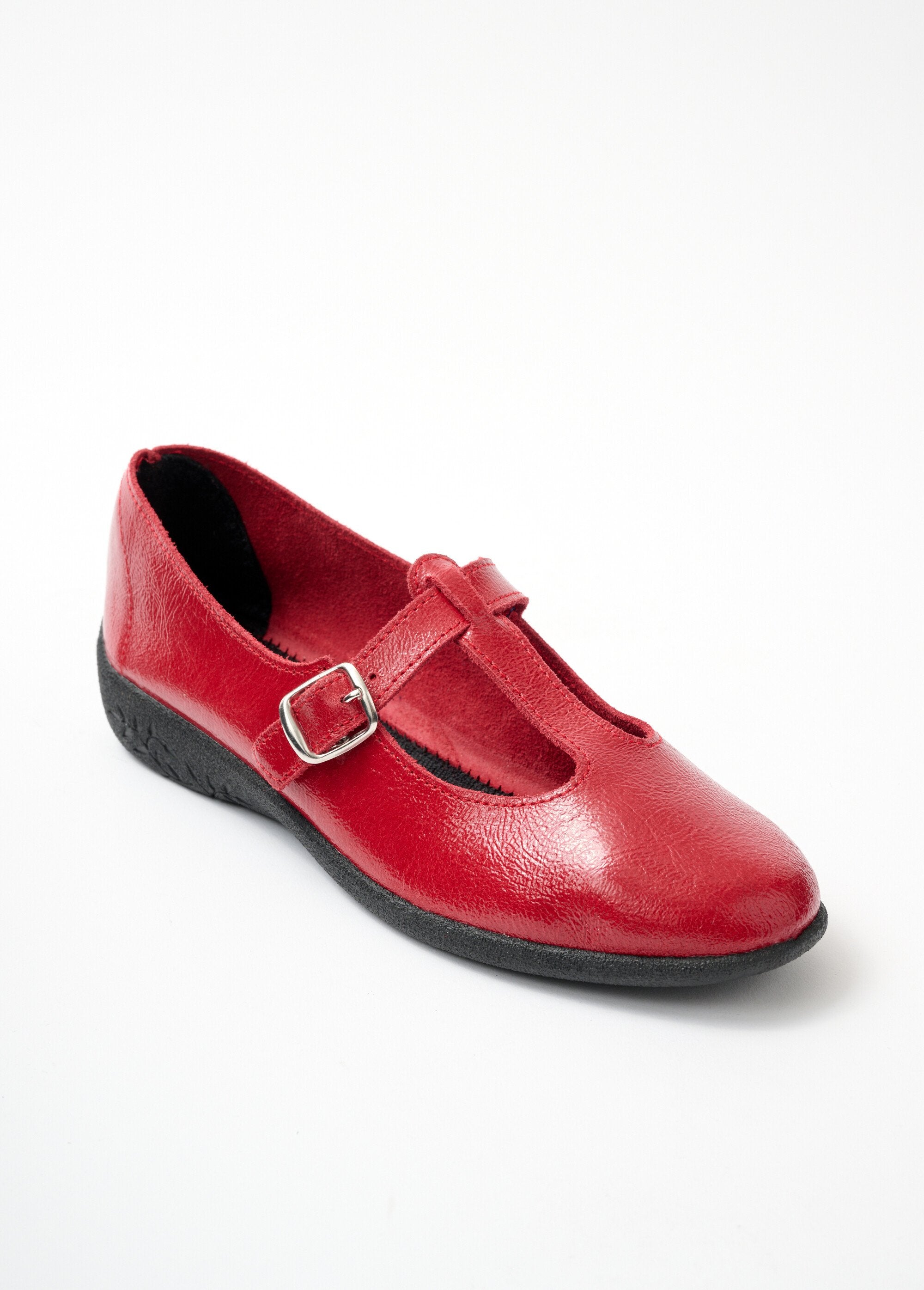 Patent_ballet_flats_comfort_width_leather_Red_varnish_FA1_slim