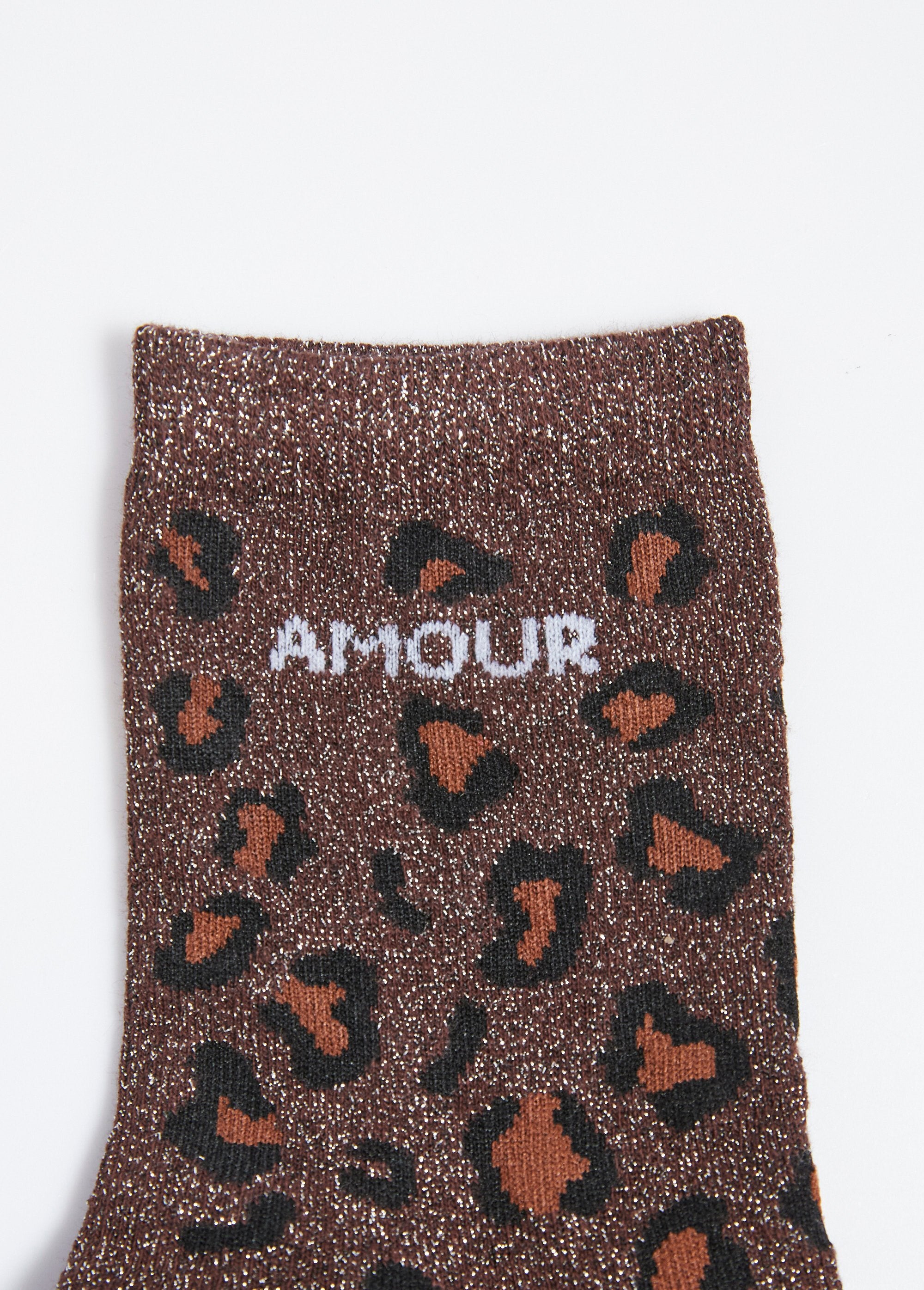 AMOUR_socks,_metallic_leopard_pattern_Brown_DE2_slim