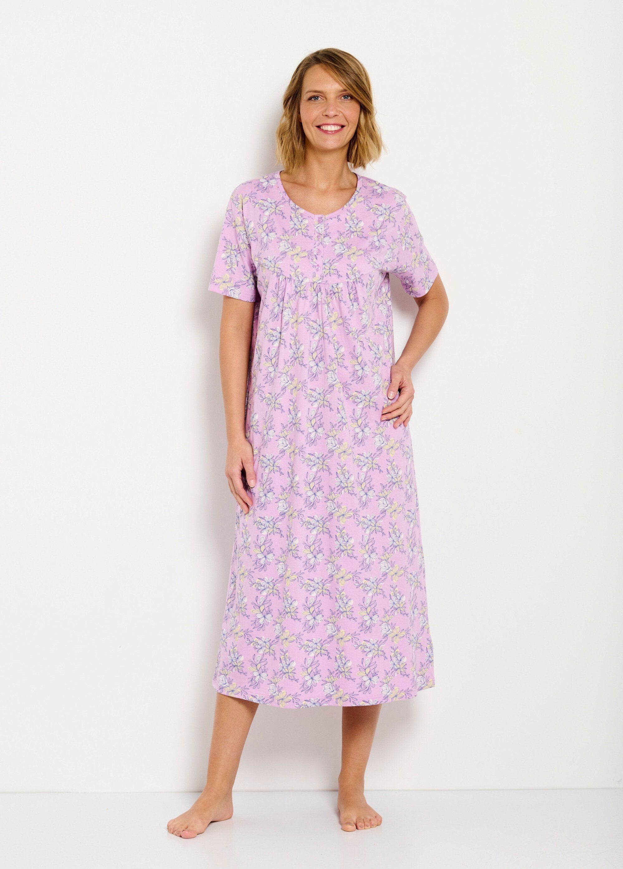 Long_cotton_nightgown_with_short_sleeves_Pink_FA1_slim