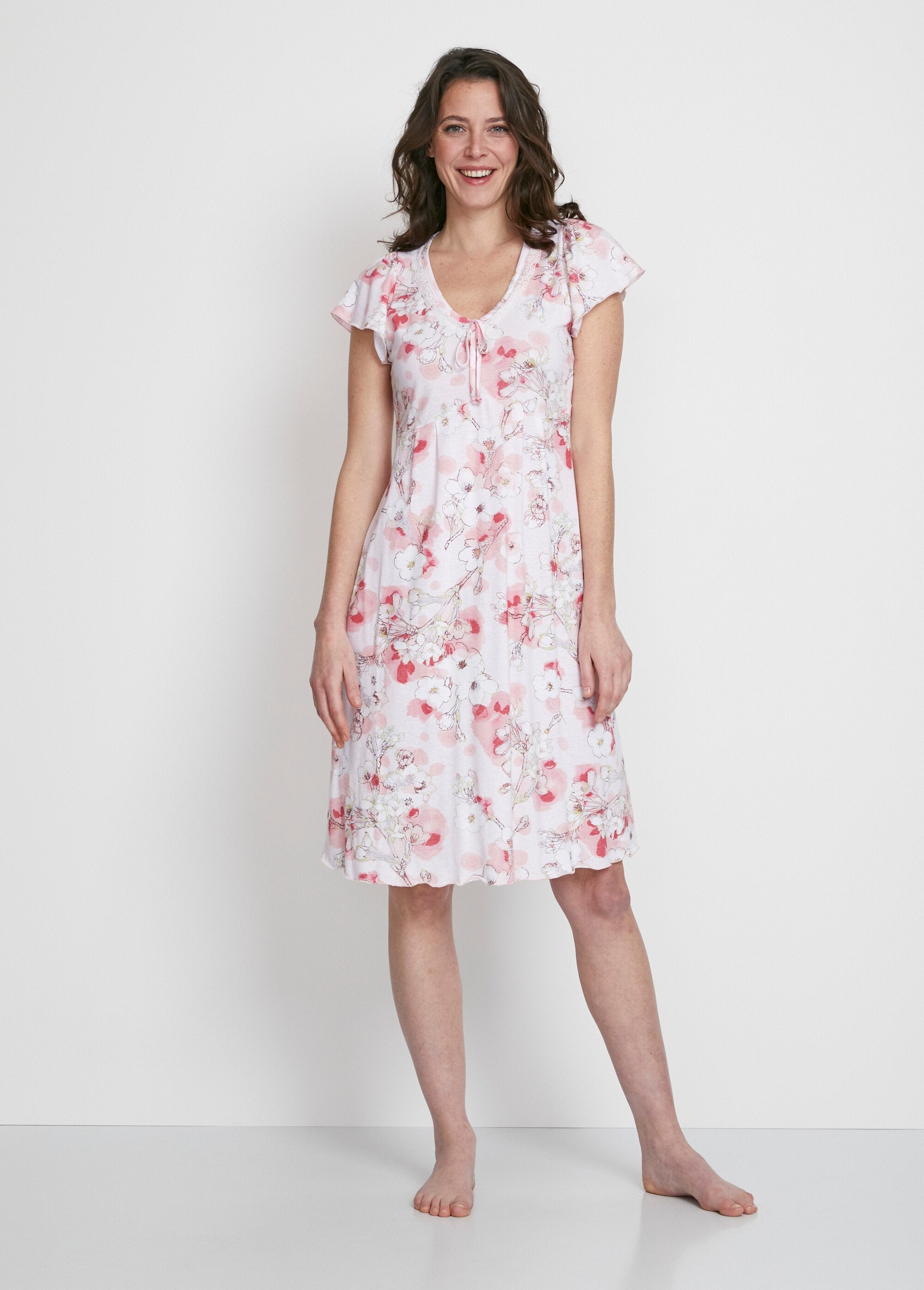 Mid-length_short-sleeved_nightgown_Pink_print_FA1_slim