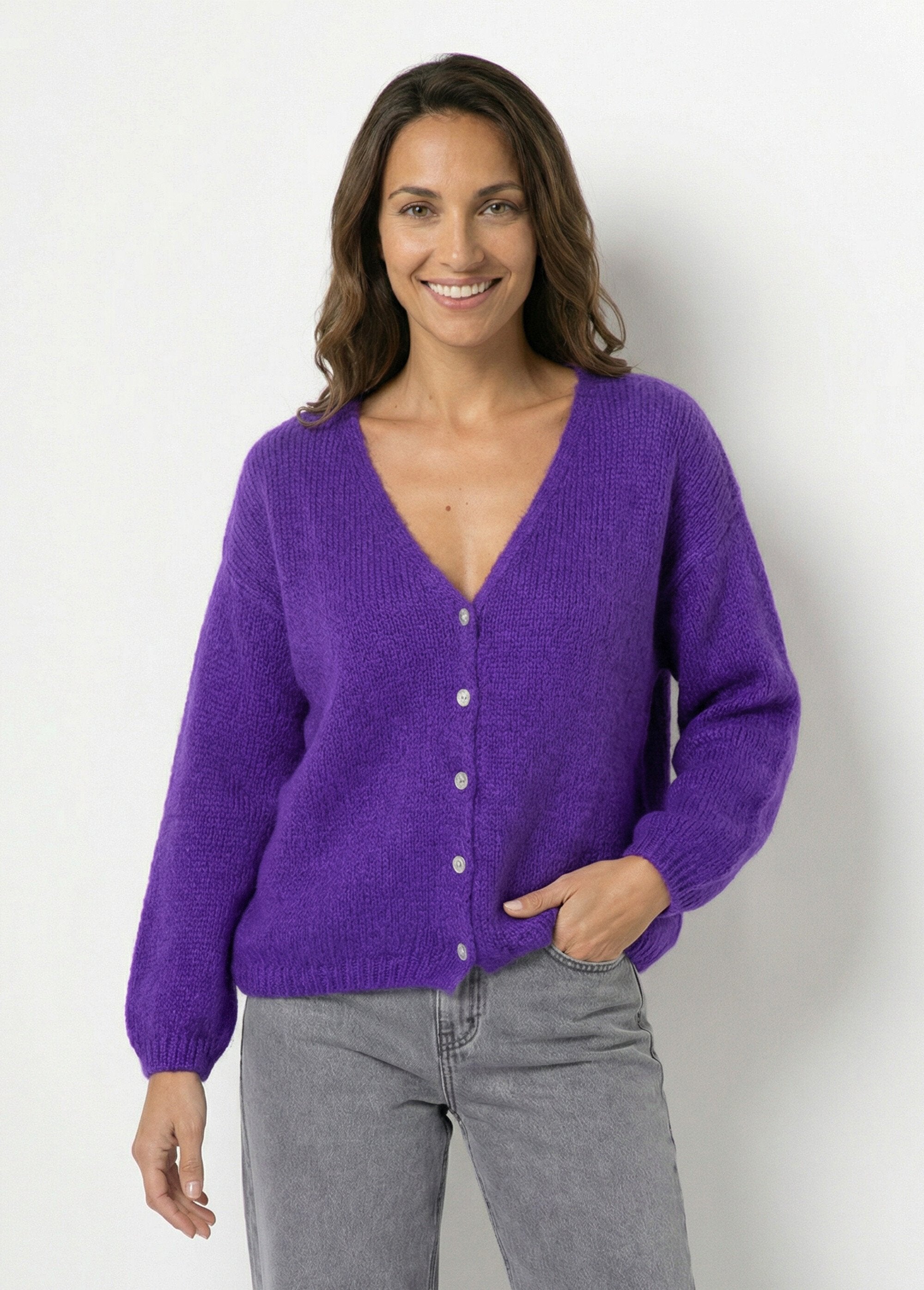 Warm_V-neck_mohair_knit_cardigan_Purple_FA1_slim
