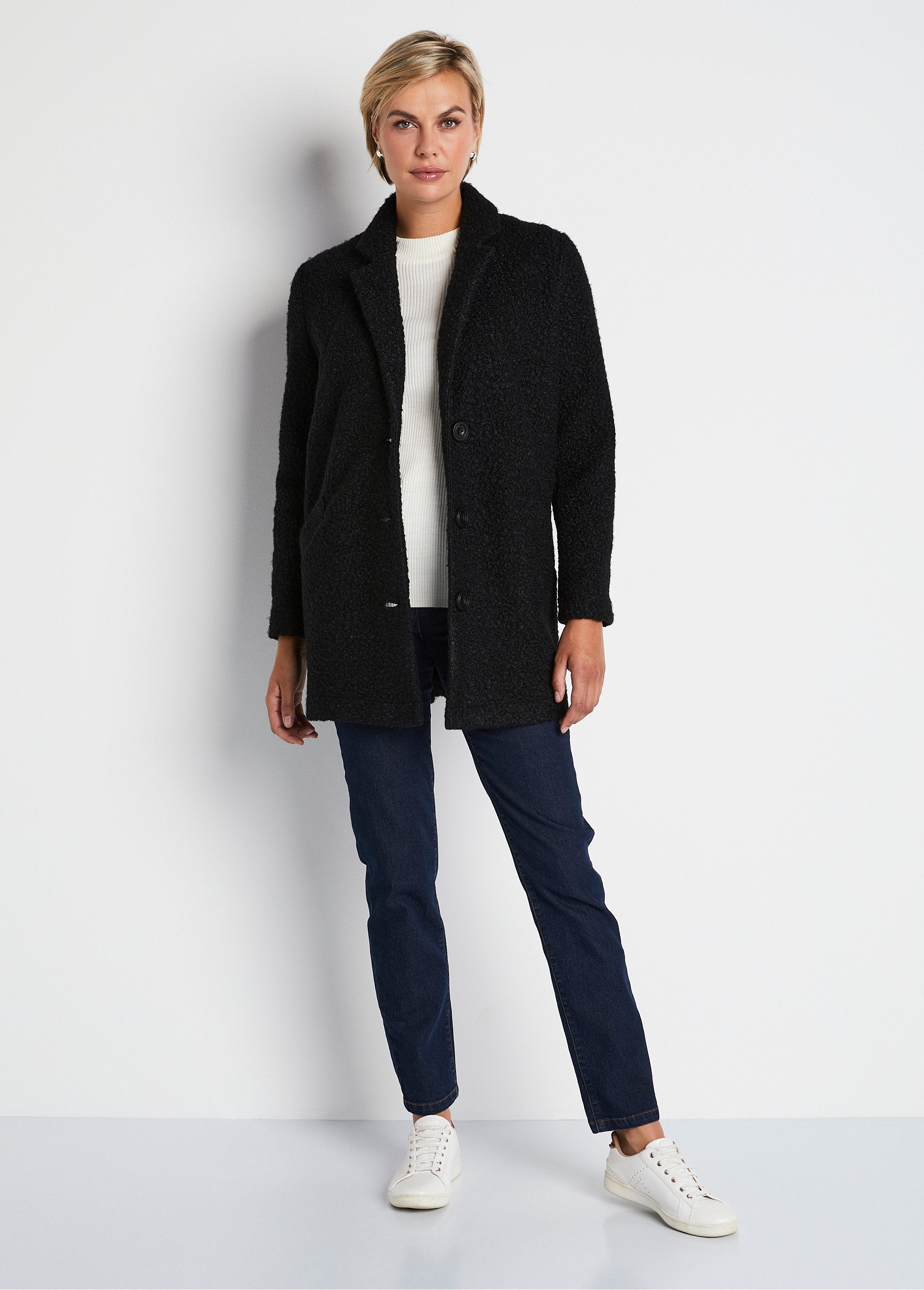 Buttoned_mid-length_French_terry_coat_Black_SF1_slim