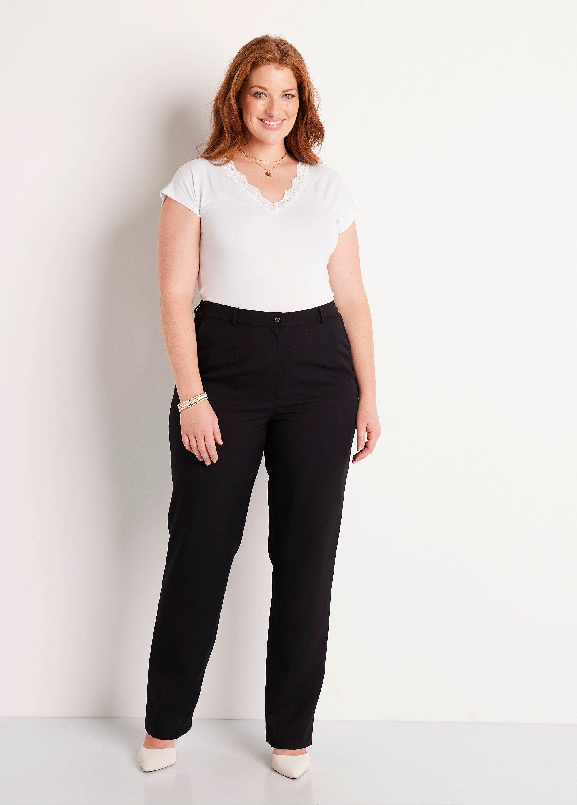 Plain_straight_pants_with_semi-elasticated_waist_Black_SF1_curvy