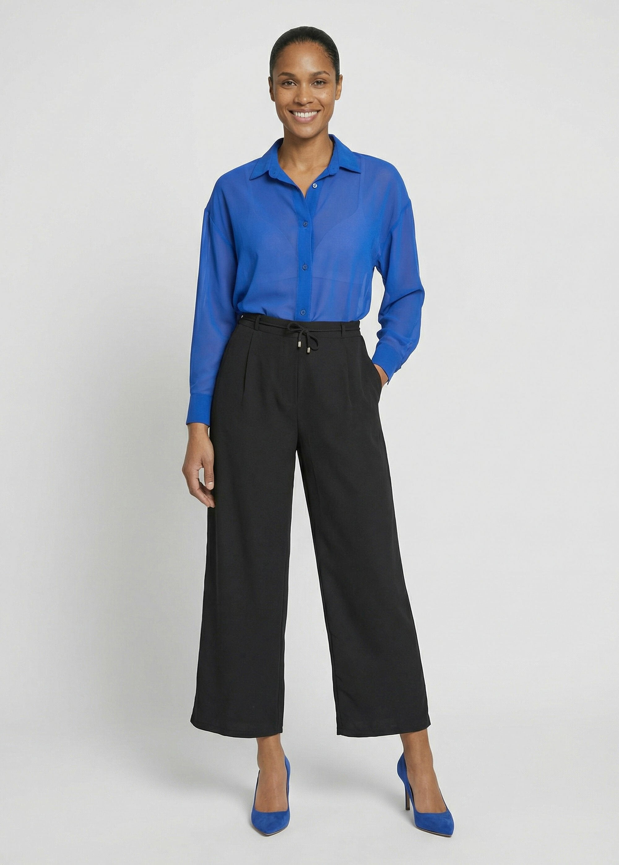 Pantalon_large_élastiqué,_Essentiel_Noir_SF1_slim