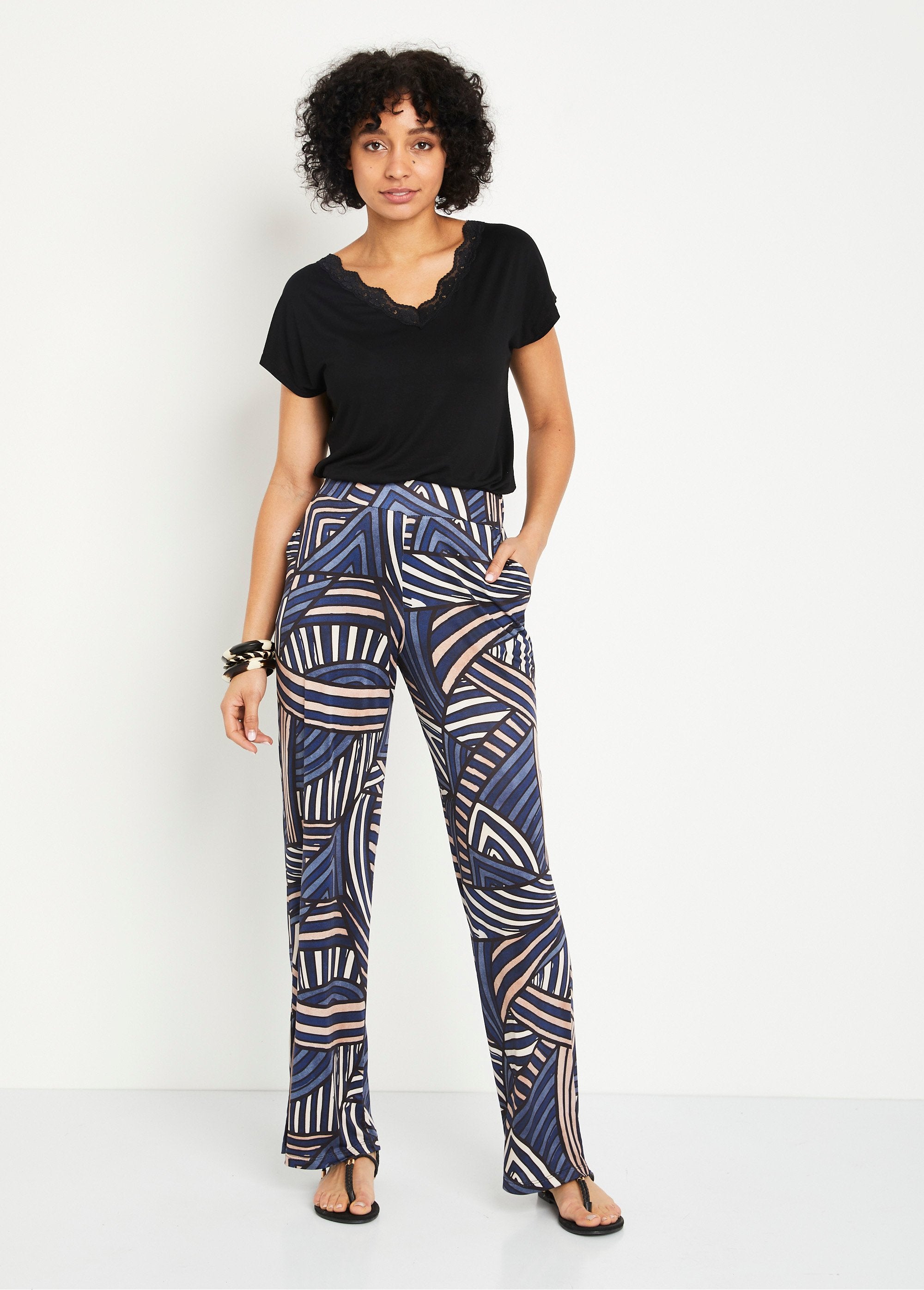 Wide_graphic_elasticated_waist_pants_Blue_and_beige_SF1_slim