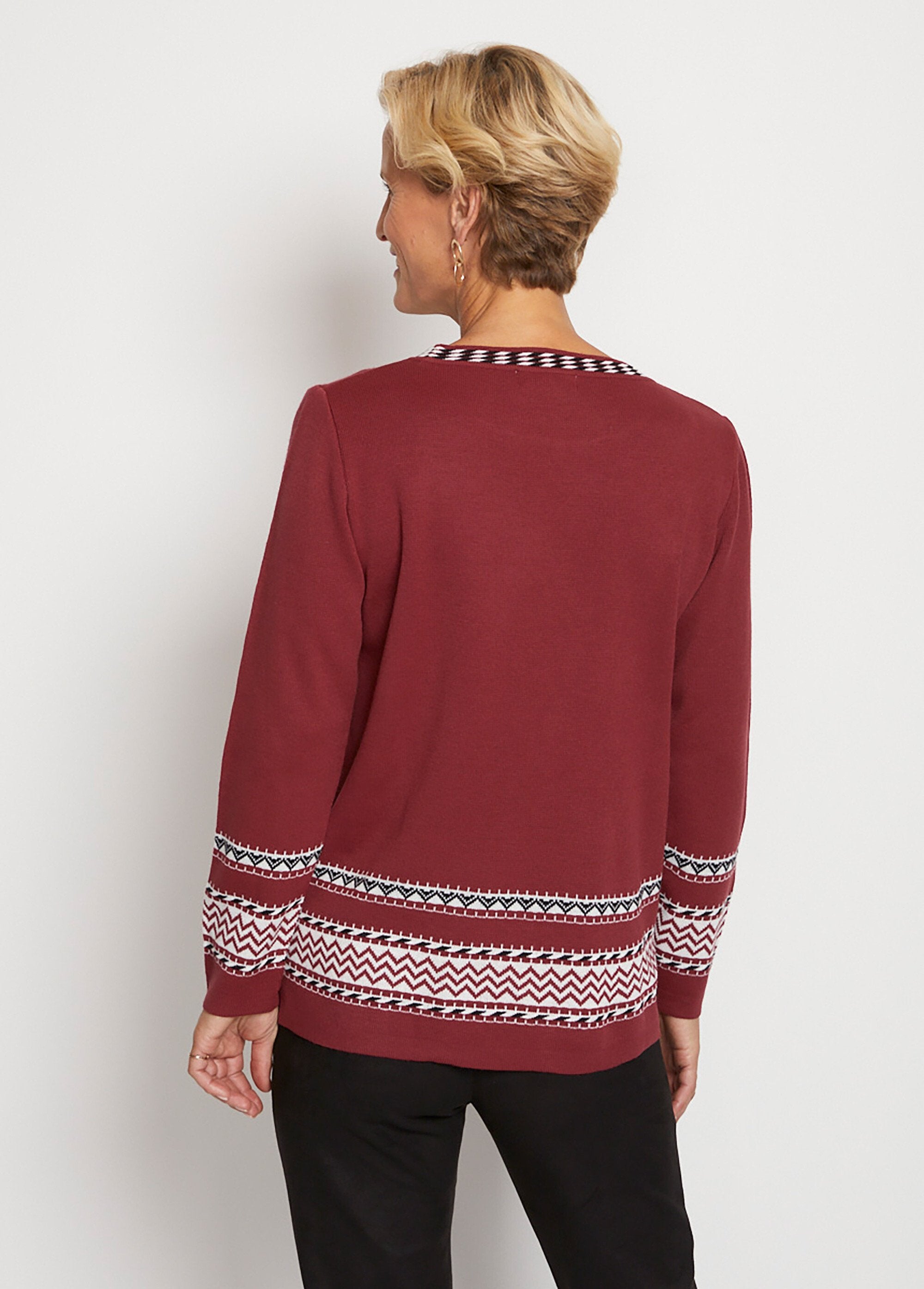 Soft_mid-length_jacquard_round_neck_tunic_sweater_Bordeaux_DO1_slim