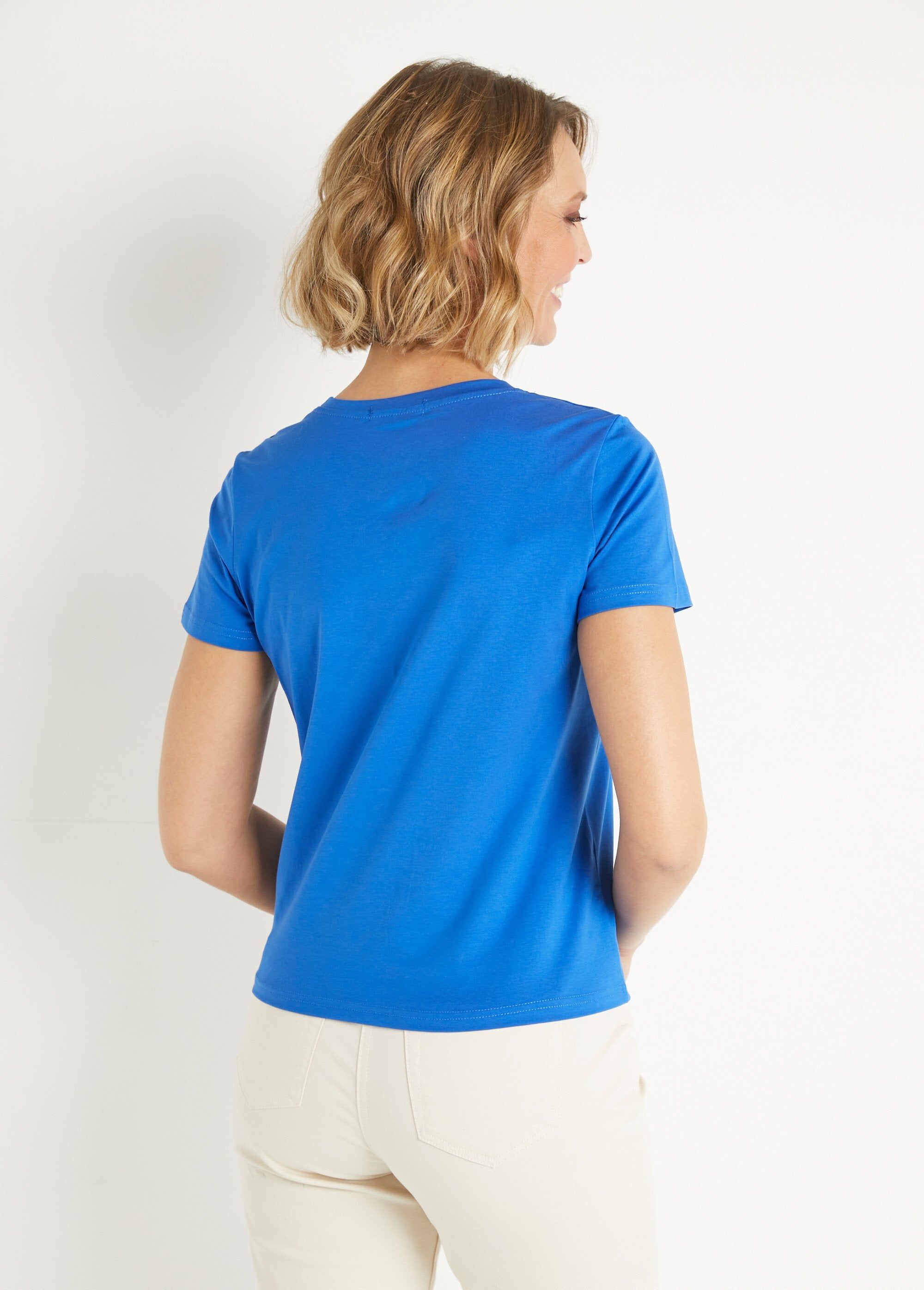 T-shirt_à_message_manches_courtes_Bleu_DO1_slim