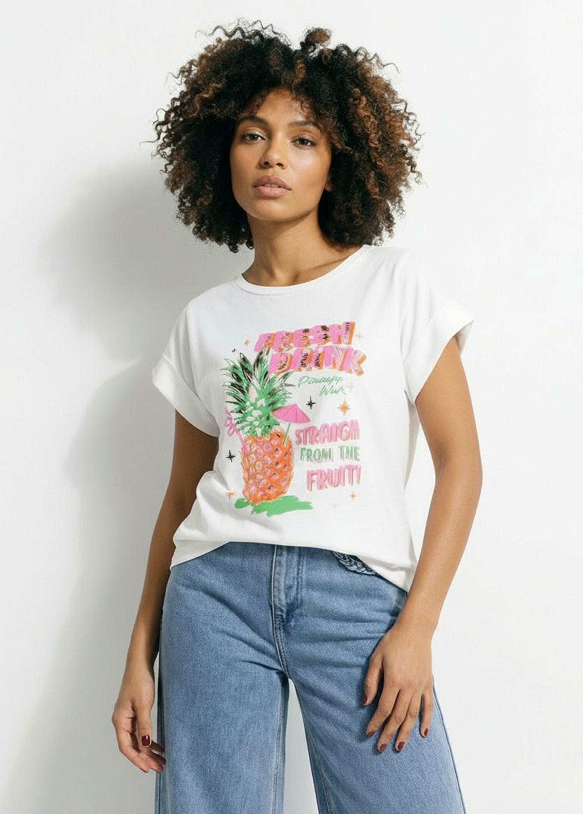 T-shirt_col_rond_sérigraphie_Pineapple_Blanc_FA1_slim