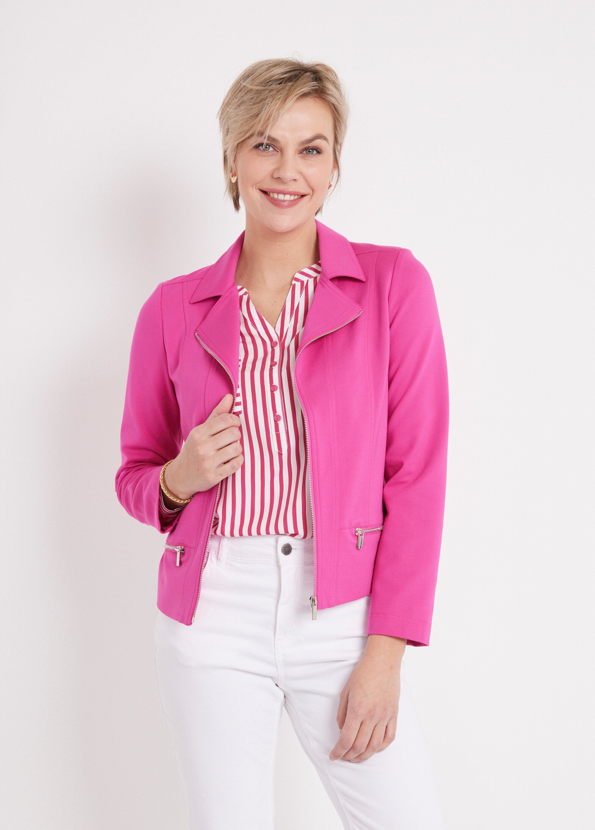 Short_straight_zipped_jacket_in_Milano_knit_Fuchsia_FA1_slim