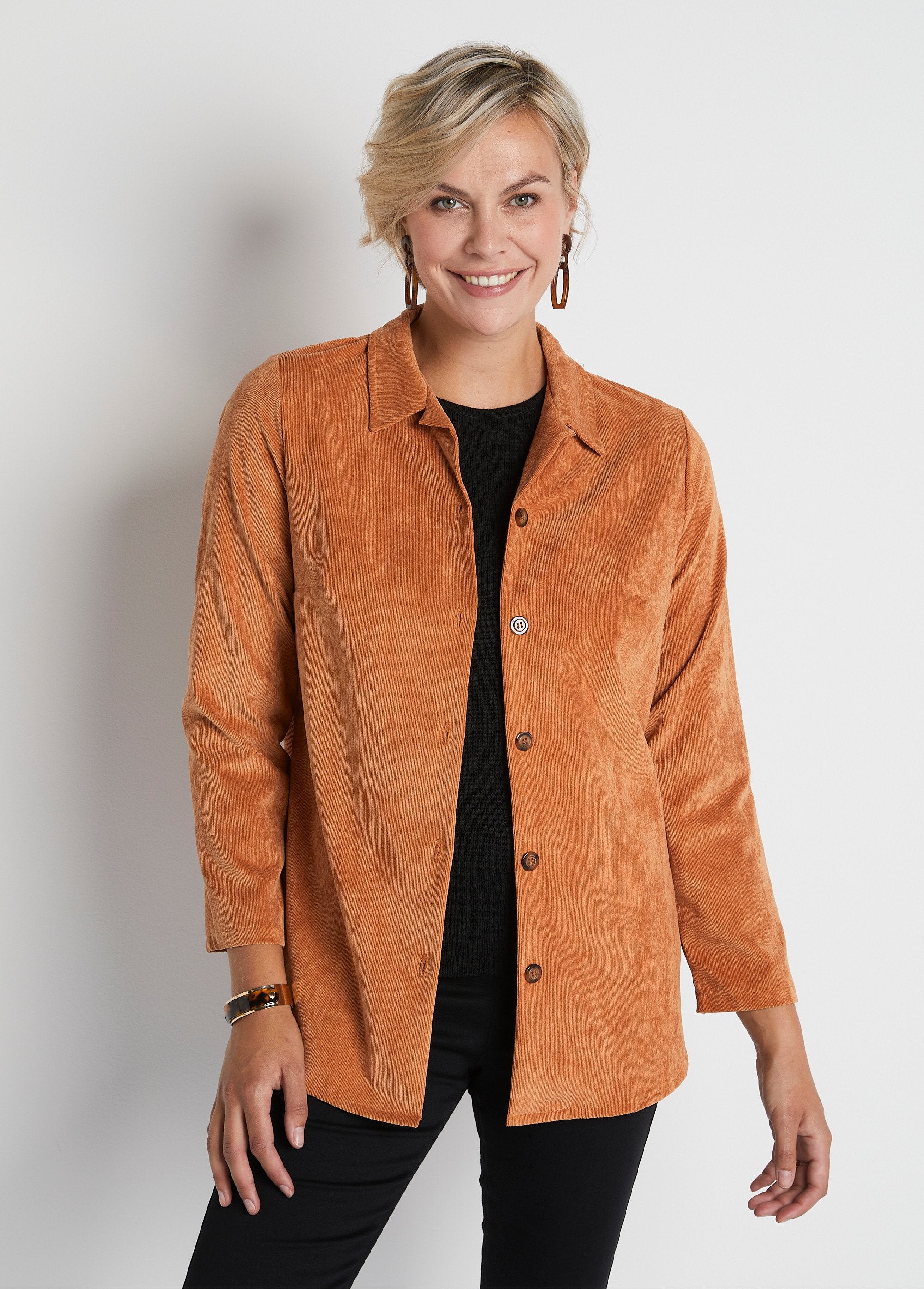 Milleraies_velvet_overshirt_jacket_with_tailored_collar_Caramel_FA1_slim