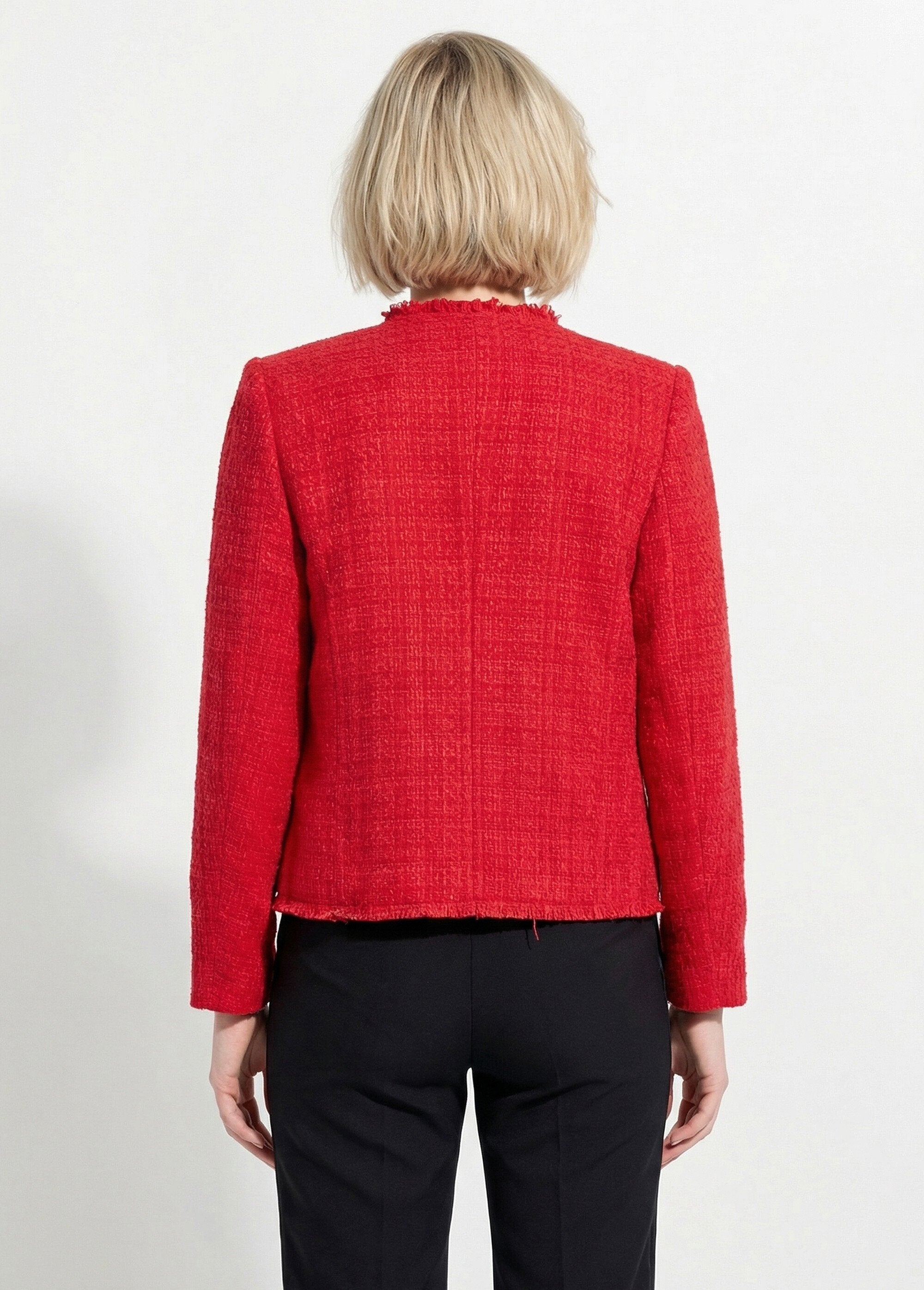 Fringed_button-down_collarless_tweed_jacket_Red_DO1_slim